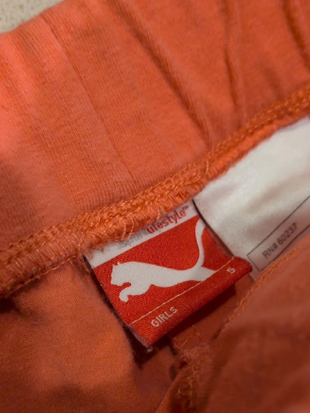 Puma White Tee with Coral Joggers - Picture 5 of 10